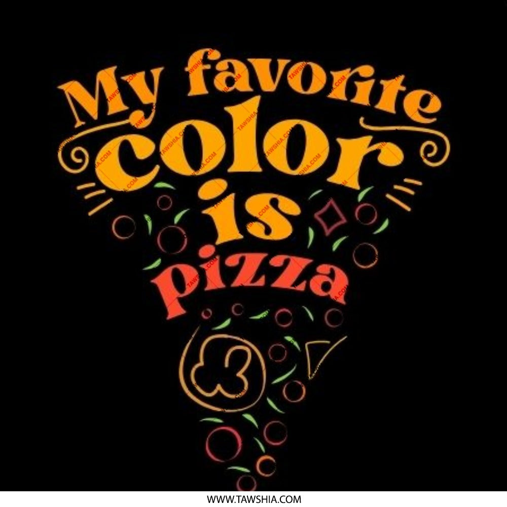 My Favorite Color Is Pizza Pinback Button, Funny Foodie Gift, Pizza Lover Badge, Quirky Pin, Fast Food Fan Pinback Button, Pizza Slice - Tawshia