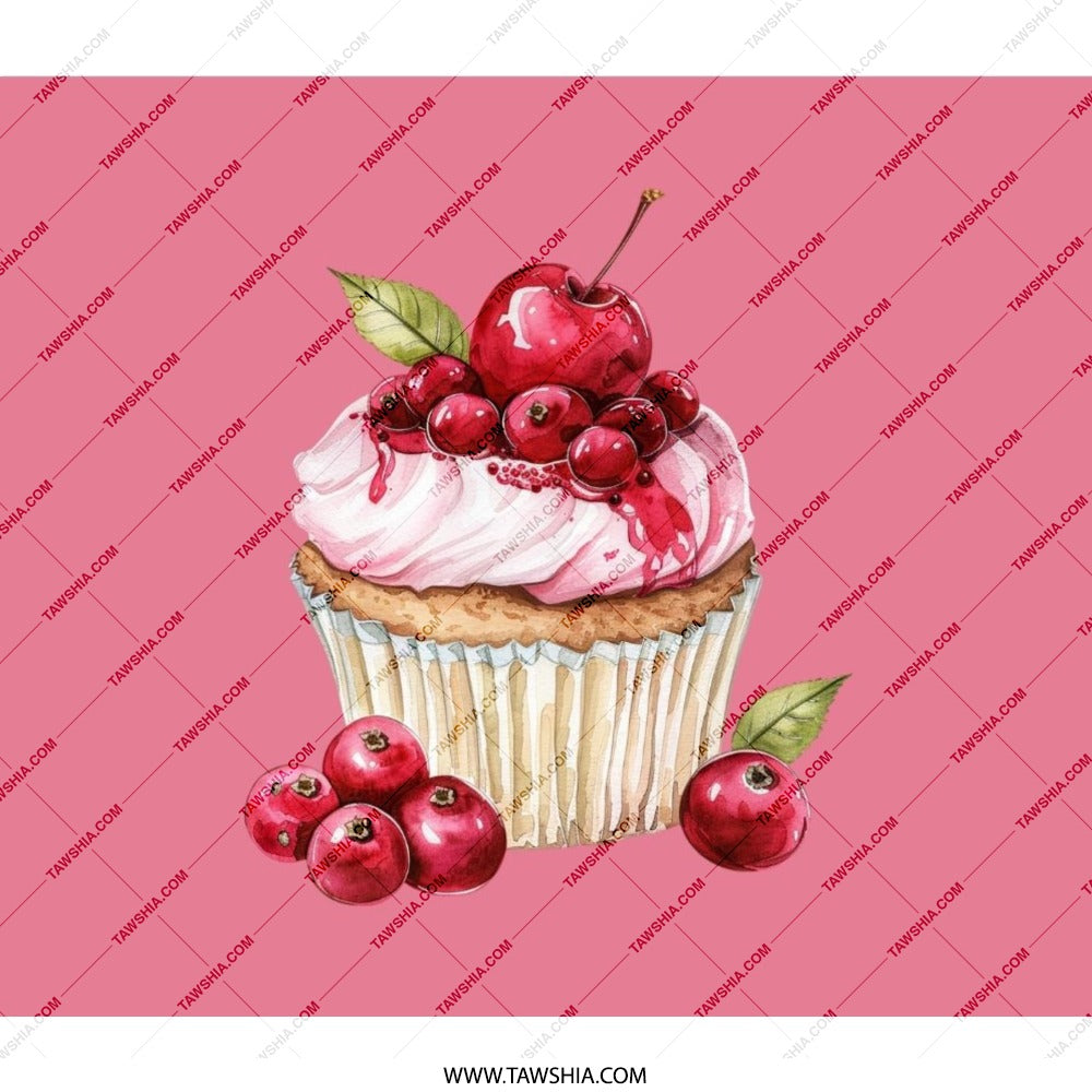 Cherry Cupcake BackPack, Sweet Treat, School Backpack, Yummy Design, Pink Backpack, Delicious Backpack, Backpack for Kids, Backpack for - Tawshia