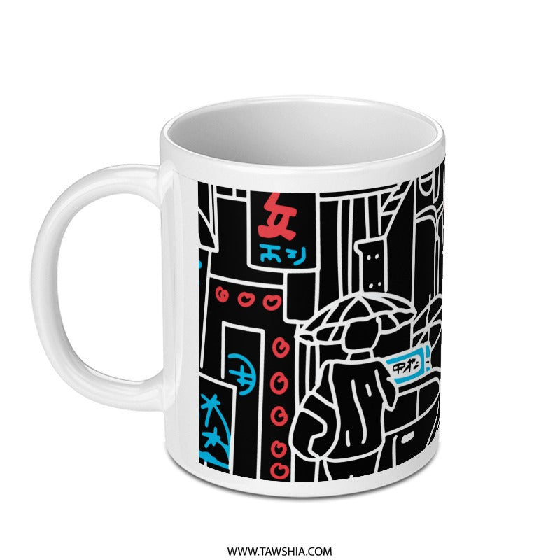 Abstract Street Scene Design Mug product type