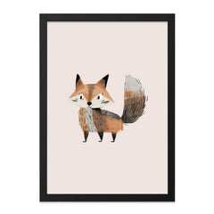 Cute Fox Wall Art, Nursery Decor, Woodland Animal Print, Kids Room Art, Scandinavian Style, Modern Wall Decor, Animal Illustration - Tawshia