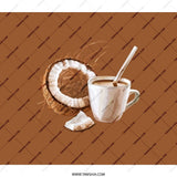 Coconut Coffee Backpack, Tropical Drink Backpack, Cocoa Backpack, Unique Travel Backpack, Stylish Everyday Bag, School Backpack - Tawshia