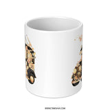 Floral Vintage Car Mug, Antique Vehicle Coffee Cup, Retro Automobile Gift, Unique Design Mug - Tawshia