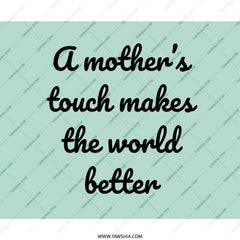 Mothers Touch Mouse Pad, Gift for Mom, Mothers Day Gift, Home Office Decor, Cute Office, Best Mom Ever, Desktop Accessory, Teal Mousepad - Tawshia