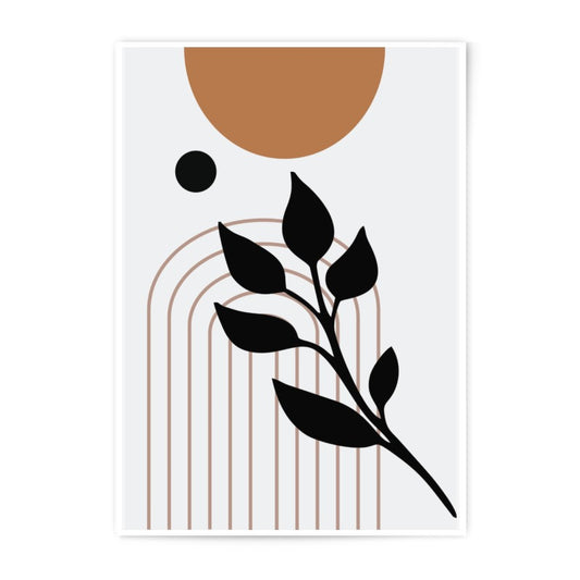 Abstract Leaf Photographic Print, Modern Art Print, Boho Wall Art, Minimalist Home Decor, Botanical Print, Trendy Wall Decor - Tawshia