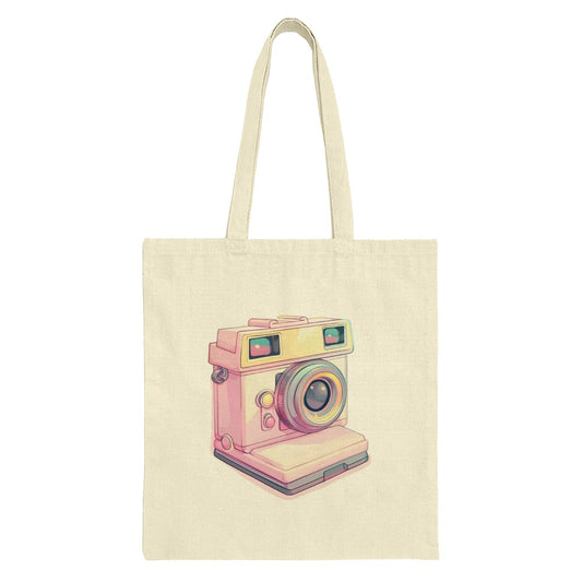 Camera Tote Bag, Retro Style, Photography Lover Gift, Vintage Inspired, Everyday Bag, Unique Design, Artsy Tote, Gift For Photographer - Tawshia