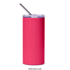 Vibrant Pink Tumbler with Reusable Straw product type