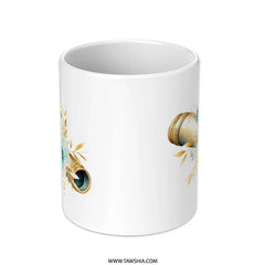 Floral Telescope Mug, Watercolor Flower Mug, Space Lover Gift, Unique Celestial Mug, Astronomy Gift Idea, Coffee Mug, Tea Cup - Tawshia