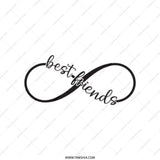 Best Friends Infinity Tote Bag, Friendship Gift, Soul Sister, Cute Bestie Gift, Birthday Present, Forever Friends Shopping Bag - Tawshia