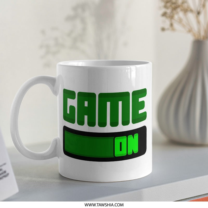 Game On Mug, Gamer Gift, Video Game, Gift for Him, Gift for Her, Coffee Mug, Gaming Mug, Gamer Mug, Funny Mug, Unique Gift - Tawshia