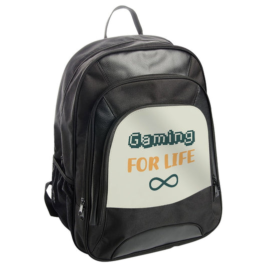 Gaming For Life BackPack, Gamer Gift, Infinite Gaming, Gaming Enthusiast, Video Game Lover, Gift For Gamers, Computer Game Fan - Tawshia