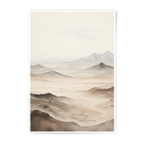 Mountain Range Photographic Print, Landscape Art Print, Nature Photography, Asian Inspired Wall Art, Serene Home Decor, Minimalist Photo - Tawshia