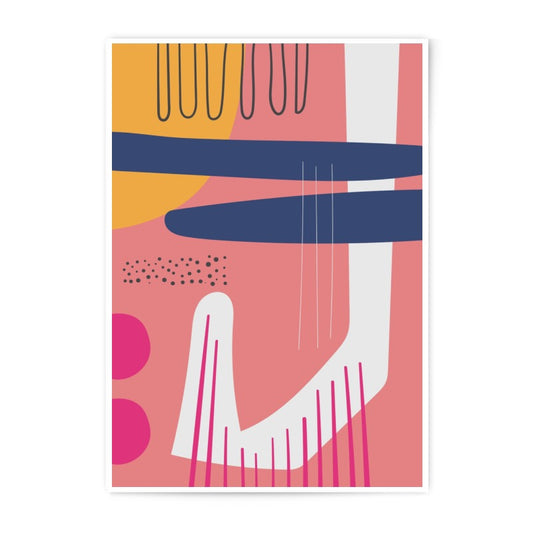 Abstract Art Photographic Print, Modern Art Print, Colorful Shapes Wall Decor, Geometric Art Print, Contemporary Artwork for Home - Tawshia