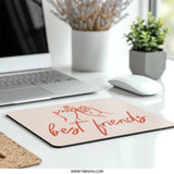 Best Friends Pinky Promise Mouse Pad, Friendship Gift, Bestie Gift, Cute Mousepad, Minimalist Decor, Desk Accessory - Tawshia