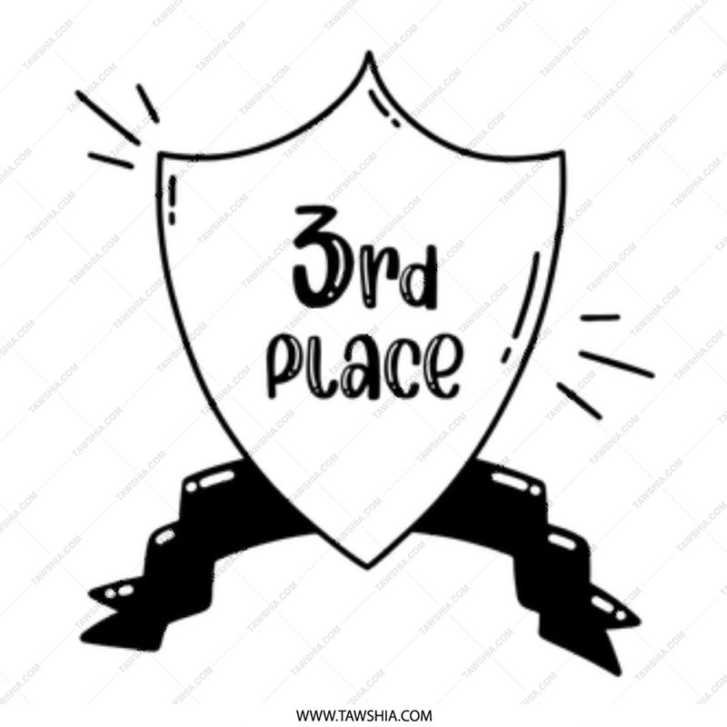 3rd Place Mug, Achievement Gift, Competition Winner, Third Place Prize, Reward Mug, Celebration Mug, Congrats Gift Idea - Tawshia