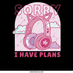 Sorry I Have Plans Cute Graphic Hoodie product
