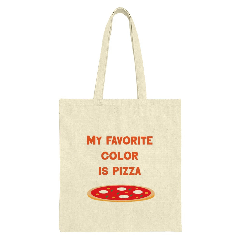 Pizza Tote Bag, My Favorite Color Is Pizza, Funny Pizza Lover Gift, Foodie Tote, Pizza Design Bag, Novelty Bag, Carry All Bag - Tawshia