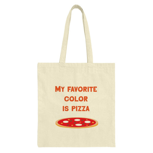 Pizza Tote Bag, My Favorite Color Is Pizza, Funny Pizza Lover Gift, Foodie Tote, Pizza Design Bag, Novelty Bag, Carry All Bag - Tawshia