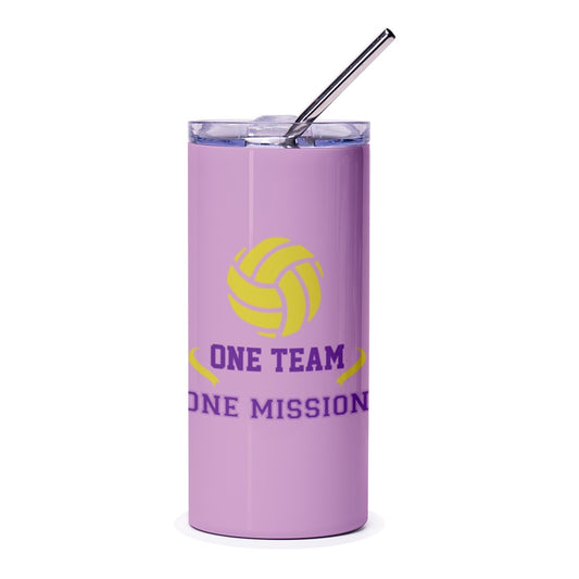 Volleyball Tumbler, One Team One Mission Tumbler, Volleyball Gift, Sports Team Tumbler, Personalized Tumbler, Travel Mug, Volleyball Design - Tawshia