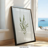 Botanical Wall Art, Green Plant Print, Simple Nature Decor, Minimalist Art Print, Modern Home Art, Farmhouse Decor, Kitchen Art, Wall Decor - Tawshia