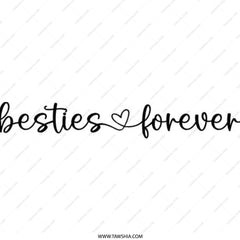 Besties Forever Pinback Button, Friendship Gift, Cute Badge, Matching Accessories, Best Friend Present, Best Friends Forever, BFF Gift - Tawshia