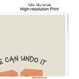 Ctrl Z Photographic Prints, Funny Computer Art Print, We Can Undo It, Programmer Gift, Office Wall Decor, Geeky Home Decor, Prints - Tawshia