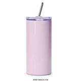 Floral Tumbler, Watercolor Flower Design, Elegant Travel Mug, Unique Gift Idea, Stylish Tumbler with Lid and Straw, Colorful Flower Tumbler - Tawshia