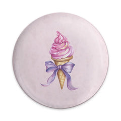Pink Ice Cream Pinback, Sweet Treat Pin Button, Cute Bow Pin, Foodie Gift, Summer Accessory, Kawaii Pin, Pastel Aesthetic, Trendy Pin - Tawshia