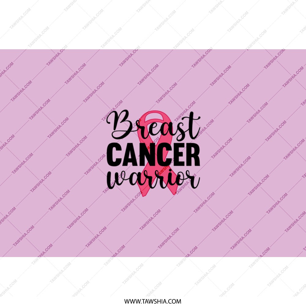 Breast Cancer Warrior Tumbler, Pink Ribbon Design, Awareness Tumbler, Gift for Survivor, Inspirational Tumbler, Fight Like a Girl - Tawshia