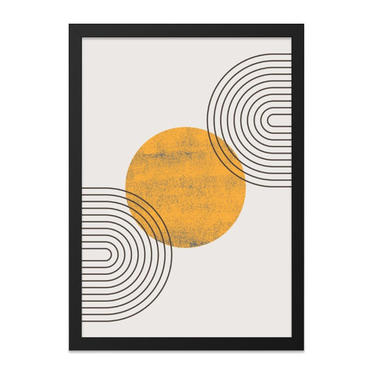 Abstract Circle Wall Art, Mid Century Modern Print, Geometric Wall Decor, Minimalist Art Print, Boho Art, Housewarming Gift Idea - Tawshia