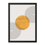 Abstract Circle Wall Art, Mid Century Modern Print, Geometric Wall Decor, Minimalist Art Print, Boho Art, Housewarming Gift Idea - Tawshia