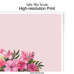 Floral Photographic Prints, Pink Flowers Art, Flower Pot Decor, Botanical Wall Art, Home Decor Gift - Tawshia
