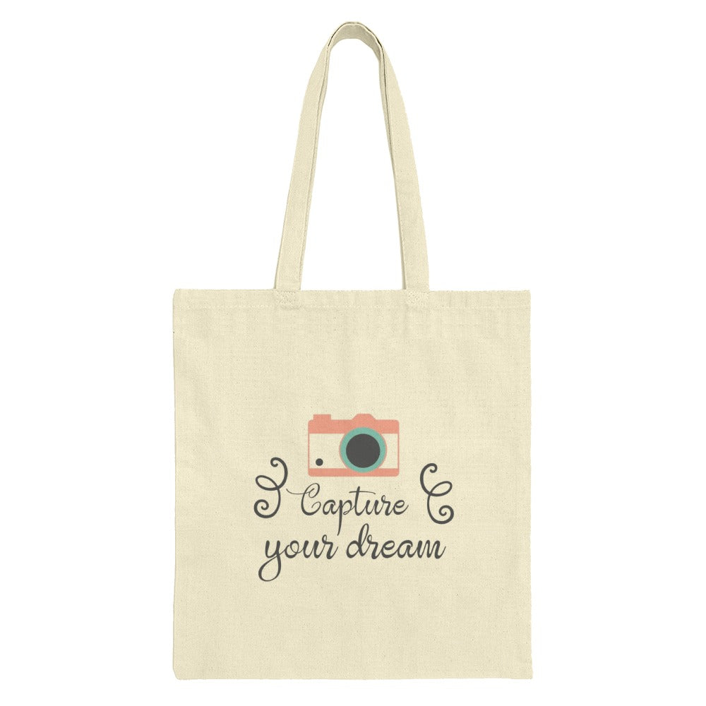 Capture Your Dream Tote Bag, Camera Bag, Photographer Gift, Trendy Tote Bag, Stylish Bag, Casual Bag, Shopping Bag - Tawshia