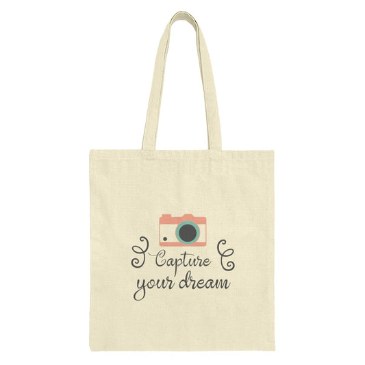 Capture Your Dream Tote Bag, Camera Bag, Photographer Gift, Trendy Tote Bag, Stylish Bag, Casual Bag, Shopping Bag - Tawshia