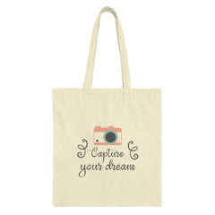 Capture Your Dream Tote Bag, Camera Bag, Photographer Gift, Trendy Tote Bag, Stylish Bag, Casual Bag, Shopping Bag - Tawshia