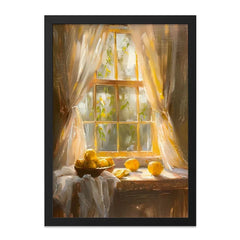 Lemon Still Life Wall Art, Window Art, Kitchen Wall Decor, Yellow Fruit Print, Sunlight Art, Fine Art Print, Summer Art, Home Decor - Tawshia
