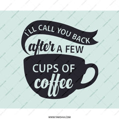 Coffee Mouse Pad, Funny Office Decor, I Will Call You Back, Gift For Him, Gift For Her, Work From Home, Coffee Lover, Desk Accessories - Tawshia