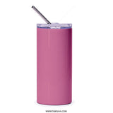 Cute Anime Girl Tumbler, Hello There Tumbler, Kawaii Tumbler, Stay Cute Tumbler, Sparkly Tumbler, Pink Tumbler, Gift for Girl - Tawshia