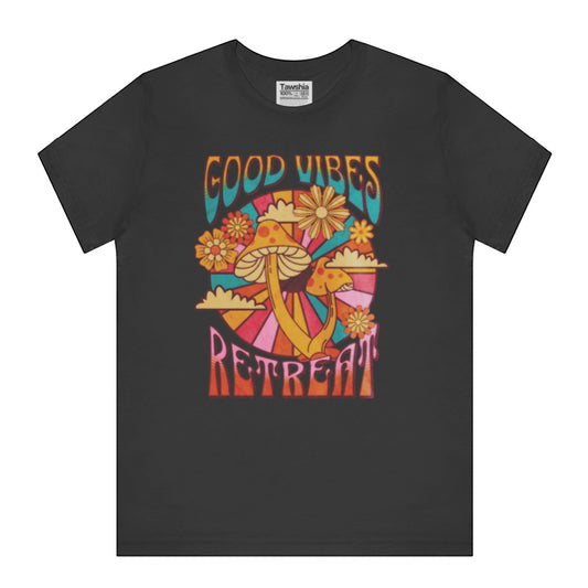 Good Vibes Retreat Colorful Graphic T-shirt product