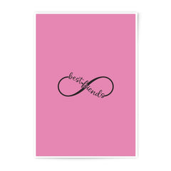 Best Friends Forever Photographic Prints, Infinity Symbol Art, Friendship Decor, Pink Wall Art, Modern Home Decor, Gift for Friend - Tawshia