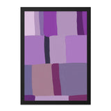 Abstract Purple Wall Art, Geometric Wall Decor, Modern Art Print, Home Decor, Living Room Art, Stylish Prints, Trendy Wall Hanging - Tawshia