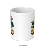 Camping Mug, Butterfly Mug, Nature Lover Mug, Tent Art Mug, Adventure Mug, Outdoorsy Gift, Coffee Mug, Tea Mug, Hot Chocolate Mug, Unique - Tawshia