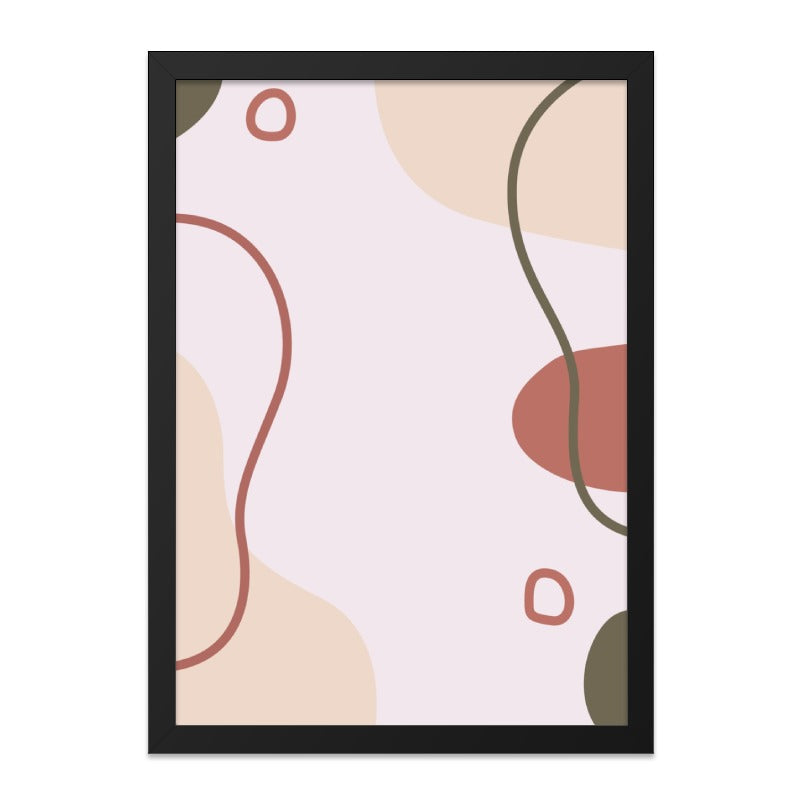 Abstract Shapes Wall Art, Minimalist Print, Modern Home Decor, Geometric Art, Neutral Tones, Wall Art - Tawshia