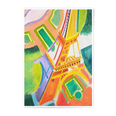 Eiffel Tower Art Photographic Print, Paris Landmark Painting, Colorful France Decor, Modern Home Art, Wall Art Photo, Travel Photography - Tawshia