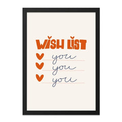 Wish List Wall Art, Modern Home Decor, Printable Art, Minimalist Art, Gift Idea, Wall Decor, You Wish List Wall Art, Trendy Room Decor - Tawshia