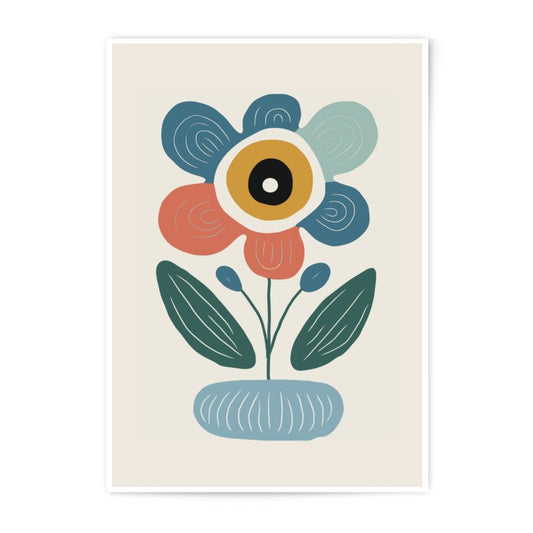 Abstract Flower Photographic Print, Modern Art Print, Floral Wall Art, Home Decor, Colorful Flower Art Print, Botanical Art Print - Tawshia