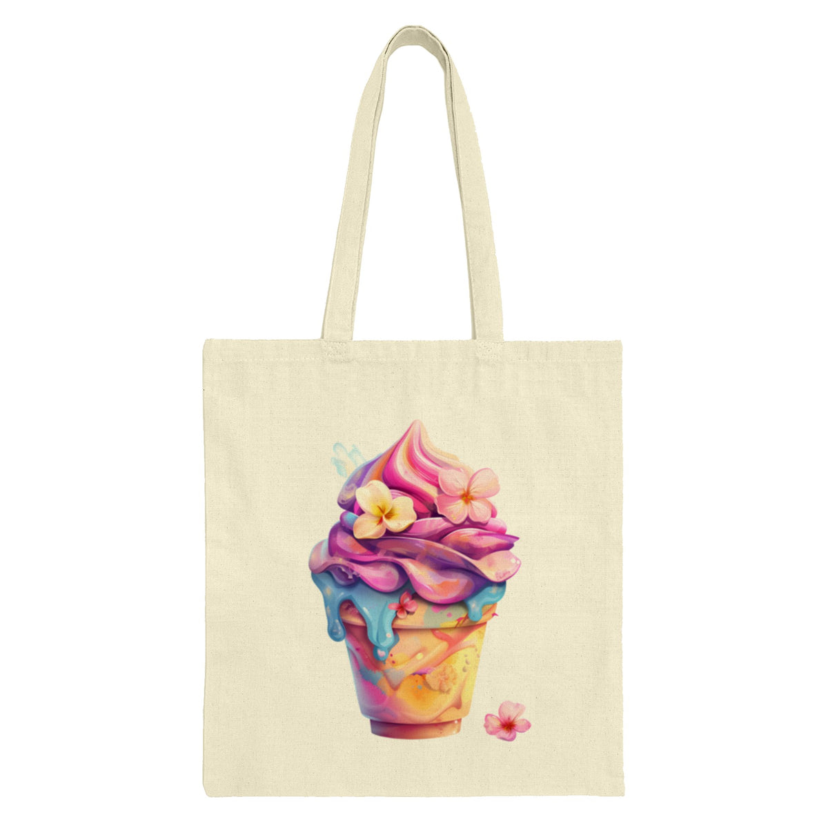 Colorful Ice Cream Cup Printed Tote Bag product