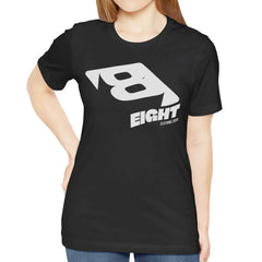 Trendy Black Eight Graphic Short Sleeve Shirt product