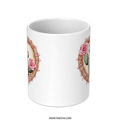 Cactus Mug, Heart Mug, Floral Mug, Desert Mug, Plant Lover Gift, Cute Mug, Watercolor Mug, Unique Coffee Mug, Tea Cup, Gift For Her - Tawshia