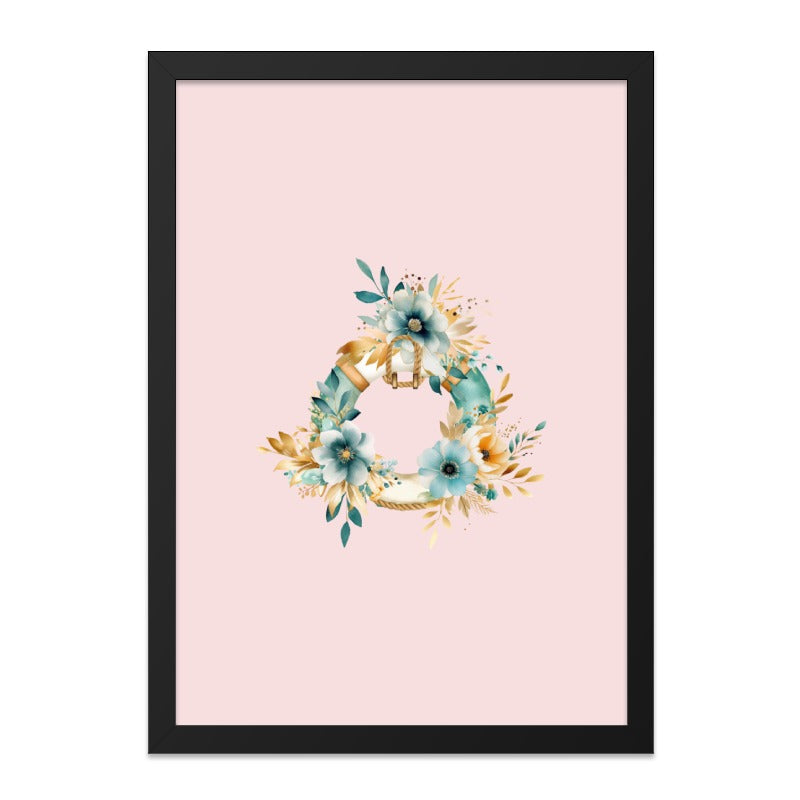 Floral Lifebuoy Wall Art, Nautical Decor Print, Coastal Flower Wreath, Beach House Art, Sea Theme Artwork, Trendy Wall Decor - Tawshia