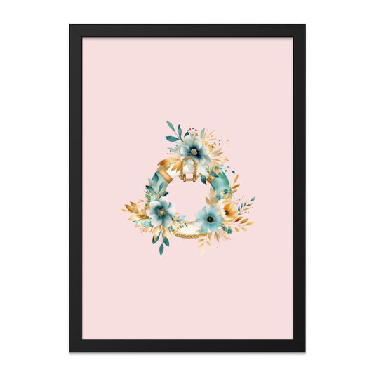 Floral Lifebuoy Wall Art, Nautical Decor Print, Coastal Flower Wreath, Beach House Art, Sea Theme Artwork, Trendy Wall Decor - Tawshia